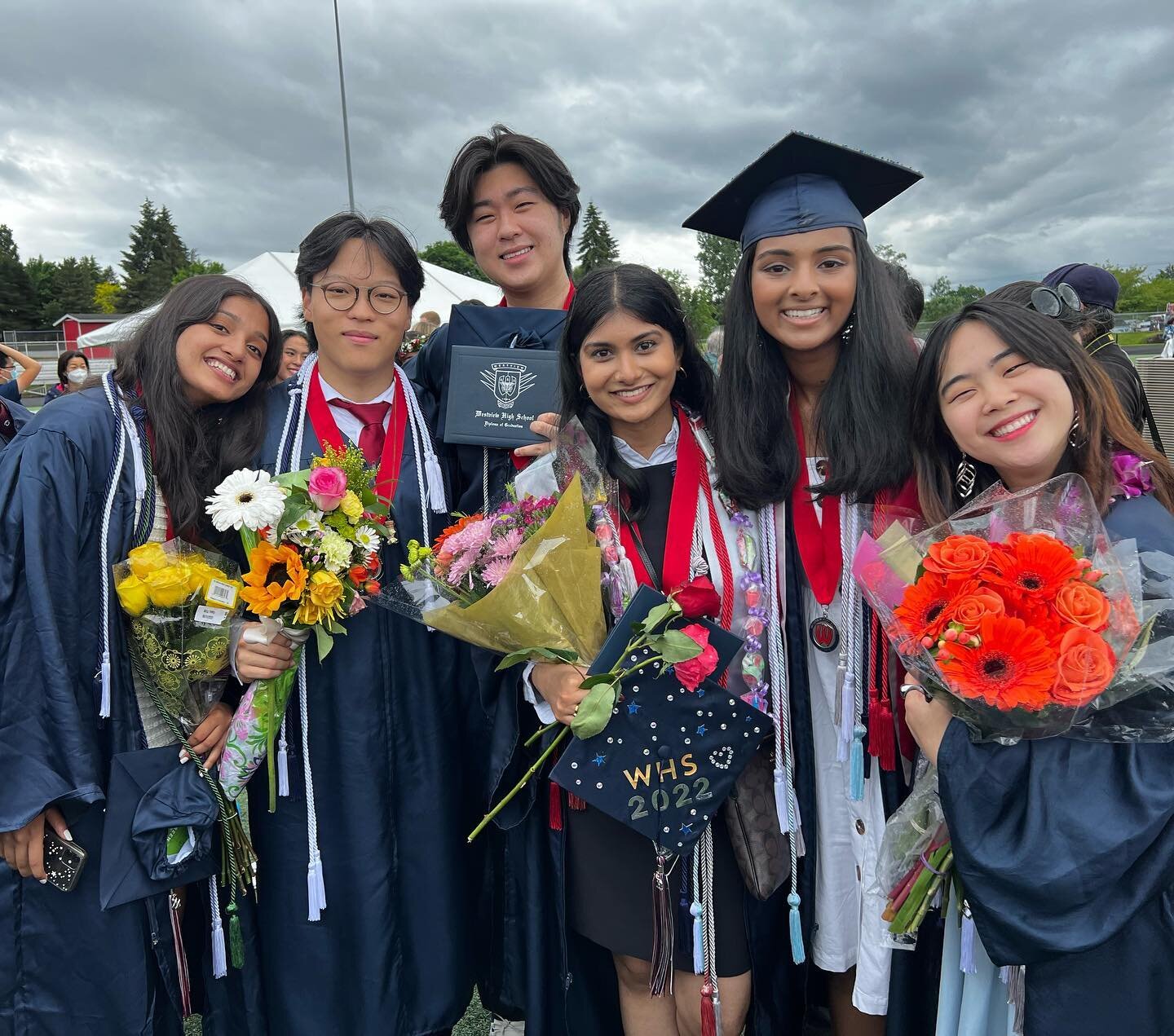 Congratulations to our Project Lotus team members from Westview HS that graduated this weekend!! 🪷🪷🪷#destigmatizementalhealth #classof2022 
Pictured (left to right): Arushi Agarwal, Daniel Gu, Michael Kang, Snigdha Thatikonda, Viti Eachambadi, He