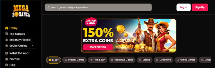 MegaBonanza Social Casino with Sweepstakes Slots